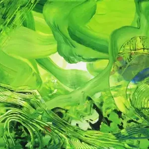 Unikat: "Lichtwellen II", Originalgemälde, J. Fernandez, Acrylbilder Sichere Zahlung