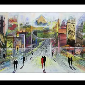 Schnäppchen Fineartprint, signiert: "Naturstadt VII", K. Namazi, limitierte Edition auf Papier, Nr. 2/150