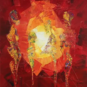 Originalgemälde: Mystic Family I, Unikat, J. Fernandez Sofort Bestellen