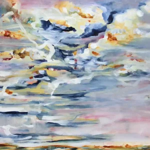 Acrylgemälde: "Wolkentanzend", Original/Unikat, J. Riemer Gratis Versand