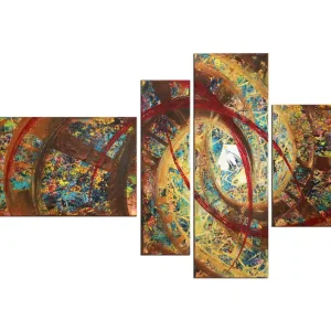 Rabatt Mehrteilige Acrylbilder: Talisman I, R. König, Originalgemälde (Unikat)