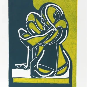 K. Blechschmidt: "Intersection II", originale Grafik/limitierte Auflage, Linolschnitt Markenware