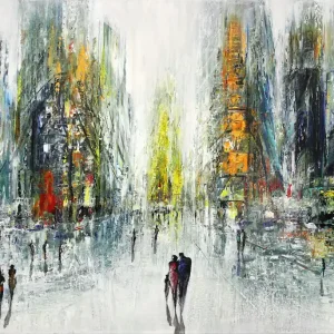 Schneller Versand K. Namazi: "Abkehr II", originales Acrylgemälde (Unikat) (A)