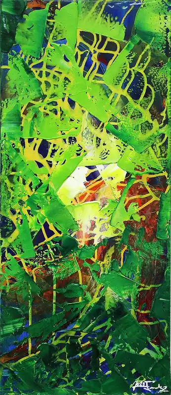 J. Fernandez: "Erkenntnis" Original (Unikat), poetische Acrylbilder (ri) Top-Seller