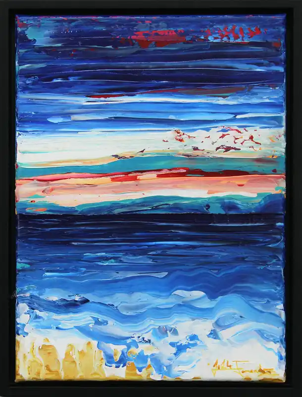 Must-Have Moderne Landschaftsmalerei: "Australian Sunset II", J. Fernandez, Unikat