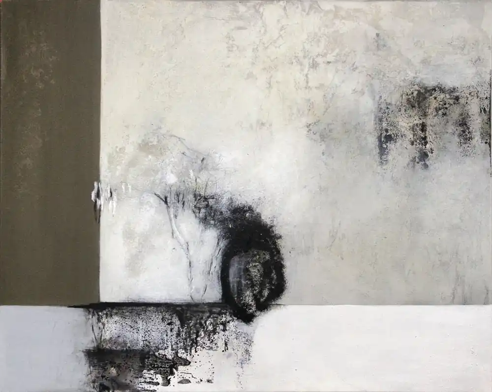 Preisreduziert R. Schleeh: "Momente der Stille", Originalgemälde (Unikat), zeitgenössische Kunst