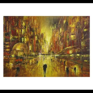 Fineartprint, signiert: "In Gold erstrahlt die Nacht I", K. Namazi, limitierte Edition auf Papier, Nr. 1/150 Zertifiziert