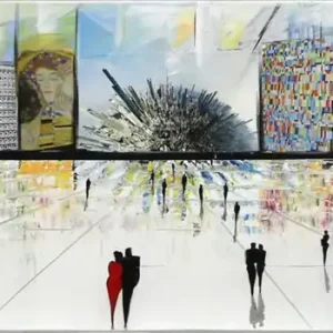 K. Namazi: "Virtuelle Fassaden I", moderne Originalkunst (Unikat) (ri, A) Ausverkauf