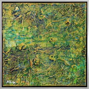 Modernes Kunstbild, Julio Fernandez: "Hintergrundleuchten II" (ri), Unikat/Original Finale Aktion