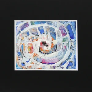 Garantierte Lieferung Malerei/Grafik auf Papier: "Der Raum", A. Larrett, Original (Unikat)