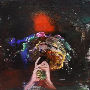 D. Block: "Der Blumenstrauß", Original/Unikat, expressive Ölmalerei Bestpreis