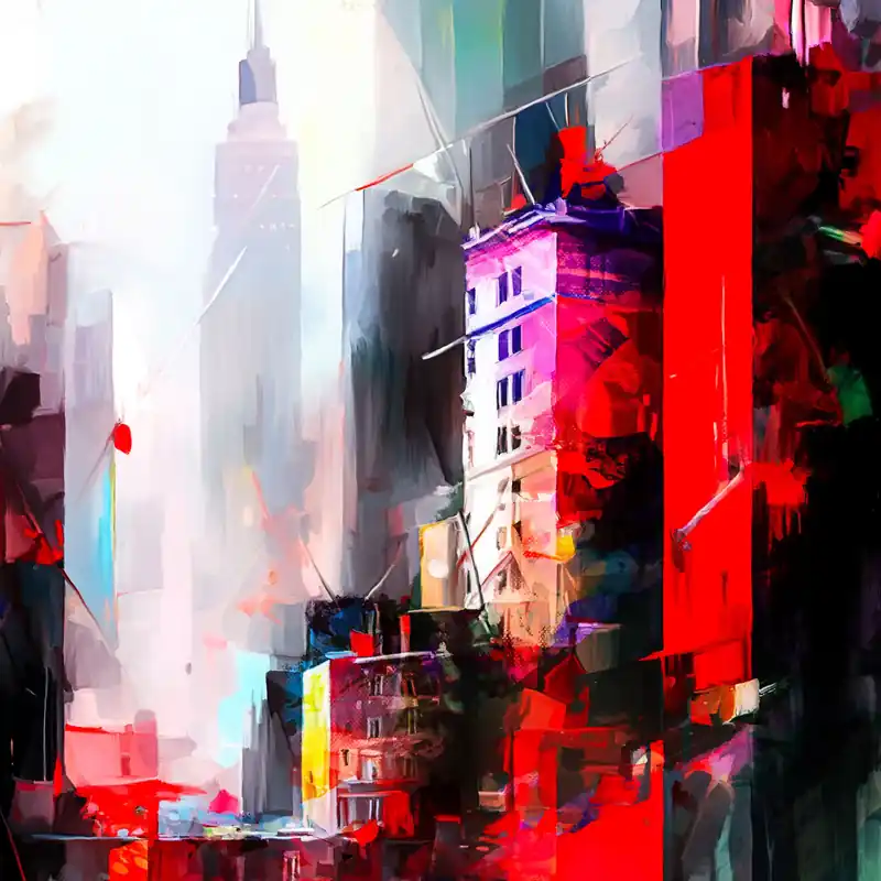 Moderne Kunst: "City Colors", H. Mühlbauer-Gardemin, Original/serielles Unikat Nur Heute