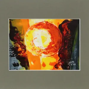 Gratis Versand L. Roth: "Der innere Kreis". Acrylmalerei (Unikat)