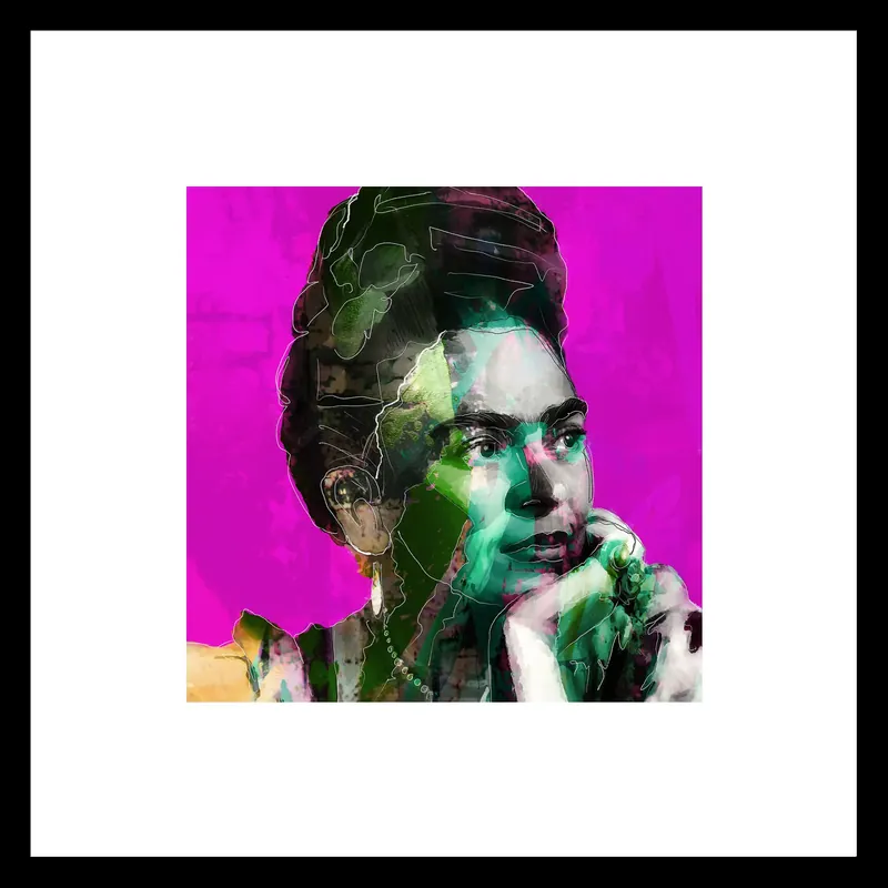 Expressversand Fineartprint, signiert: "Pink Frieda", Holger Mühlbauer-Gardemin, limitierte Edition auf Papier, Nr. 1/150