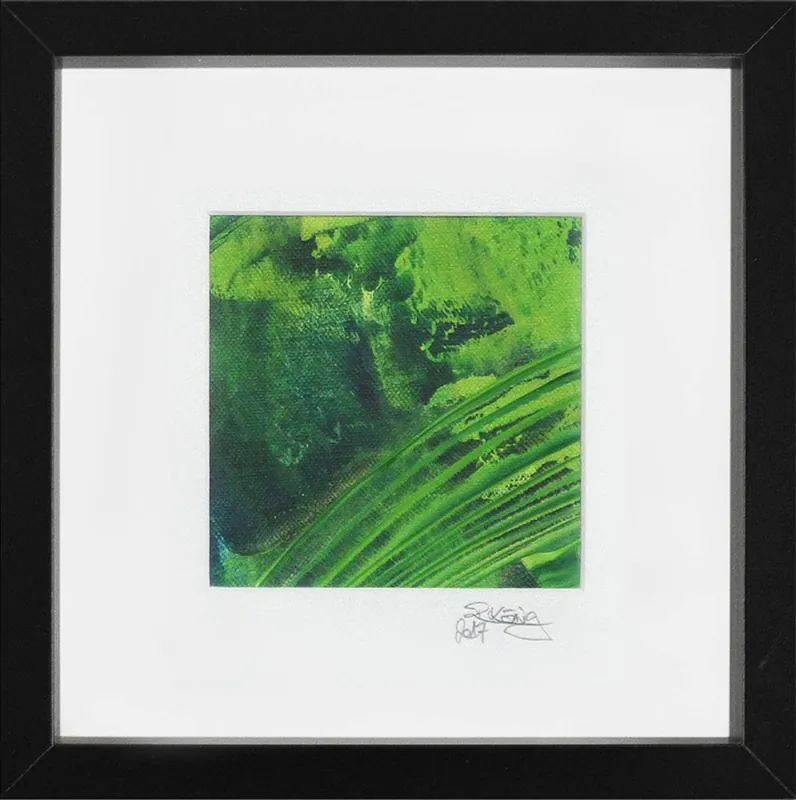 Modernes Acrylbild, R.König: "Dschungelgräser I", Unikat/Original Rabatt