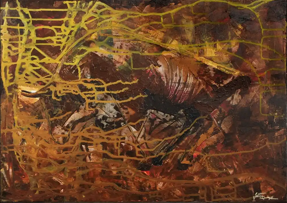 Acrylbilder, J. Fernandez: "EL TORO" (E), Unikat/Original Ausverkauf