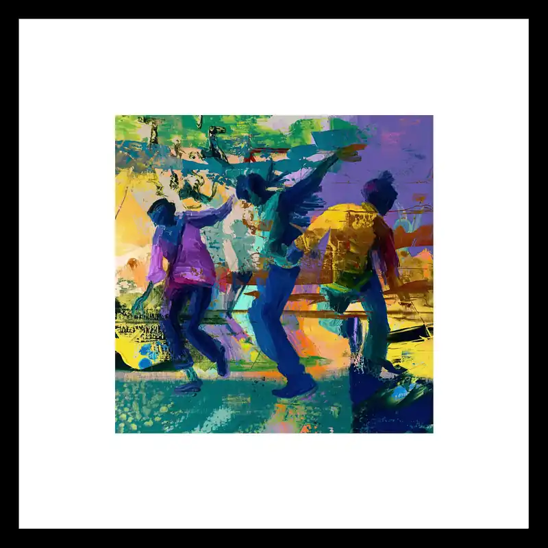 Fineartprint, signiert: "Dancing", Holger Mühlbauer-Gardemin, limitierte Edition auf Papier, Nr. 1/150 Jetzt Kaufen