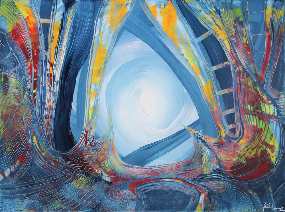 Unikat: "Melting Moment III", Originalgemälde, J. Fernandez, Acrylbilder Direkt Vom Hersteller