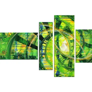 R. König: "Sommervision III", mehrteilige Acrylbilder, Originalgemälde (Unikat) (ri) Neuheit