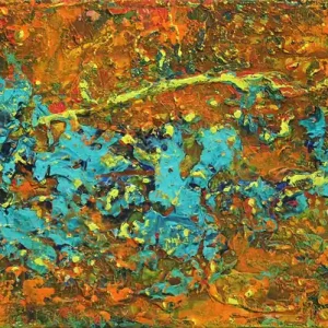 Neu Im Sortiment Unikat: "Stardust I", Originalgemälde, J. Fernandez, Acrylbilder