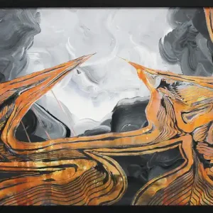 Moderne Originalkunst: "Rebellion I", J. Fernandez, Unikat Finale Aktion