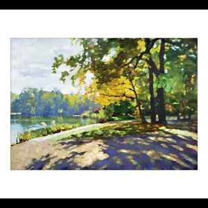 Sonderaktion Limitierte Edition auf Papier, A. Larrett: "Goldener Oktober", signierter Fineartprint, Nr. 1/150