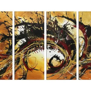 Abstrakte Originalkunst : "Global Impact II", G. Hung, Unikat Neu
