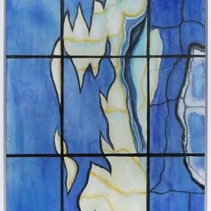 Gratis Versand Acrylgemälde, T. Peter: "Die andere Seite III", Originalgemälde (Unikat)