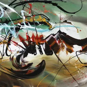 Nur Für Kurze Zeit G. Hung: "Subatomare Komposition II", Originalgemälde (Unikat)