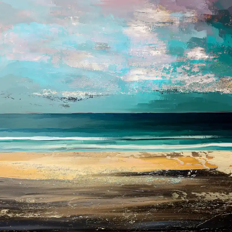 Knallerangebot Moderne Kunst: "Horizont", H. Mühlbauer-Gardemin, Original/serielles Unikat