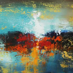 Kostenloser Rückversand Originalgemälde: "Hopes & Fears I", G. Hung, Unikat