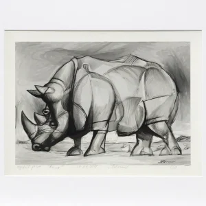 S. Petrunov: "Rhino", limitierter Kunstdruck Sofort Bestellen