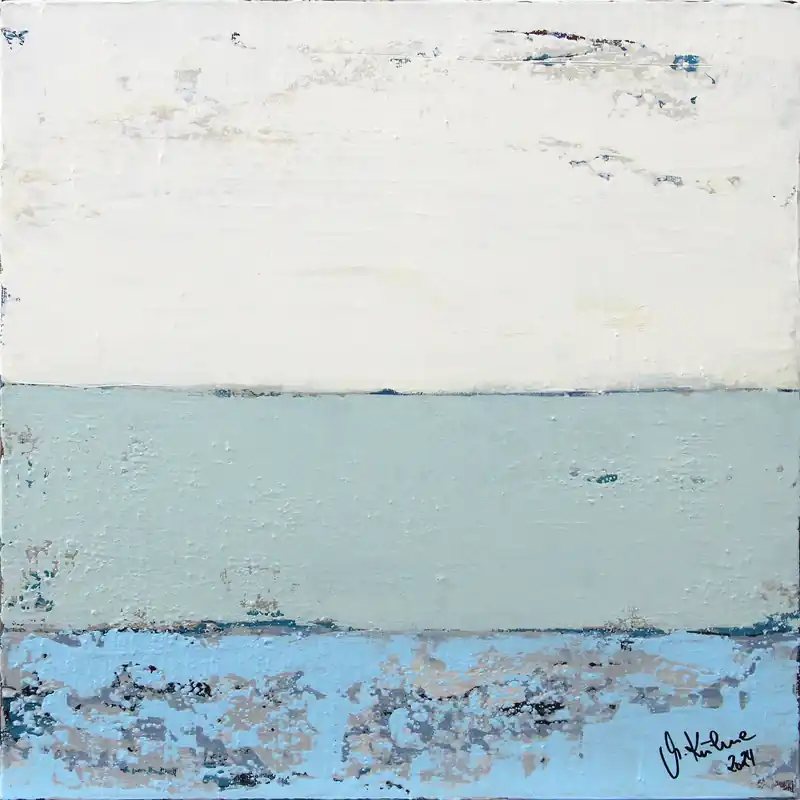 Billig M.Kühne: "Sonne, Wind & Meer", modernes Originalgemälde (Unikat)