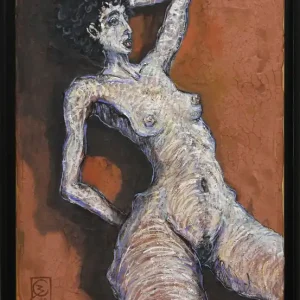 C. Blechschmidt: "Rosa", Original/Unikat, zeitgenössisches Ölgemälde Zertifiziert