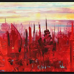 Sale J. Fernandez: "Zeitreise IV", moderne Originalkunst (Unikat)