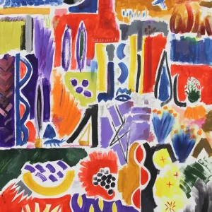 Sichere Zahlung Zeitgenössische Acrylmalerei: "Natur und Abstraktion", M. Cieśla, Original (Unikat)