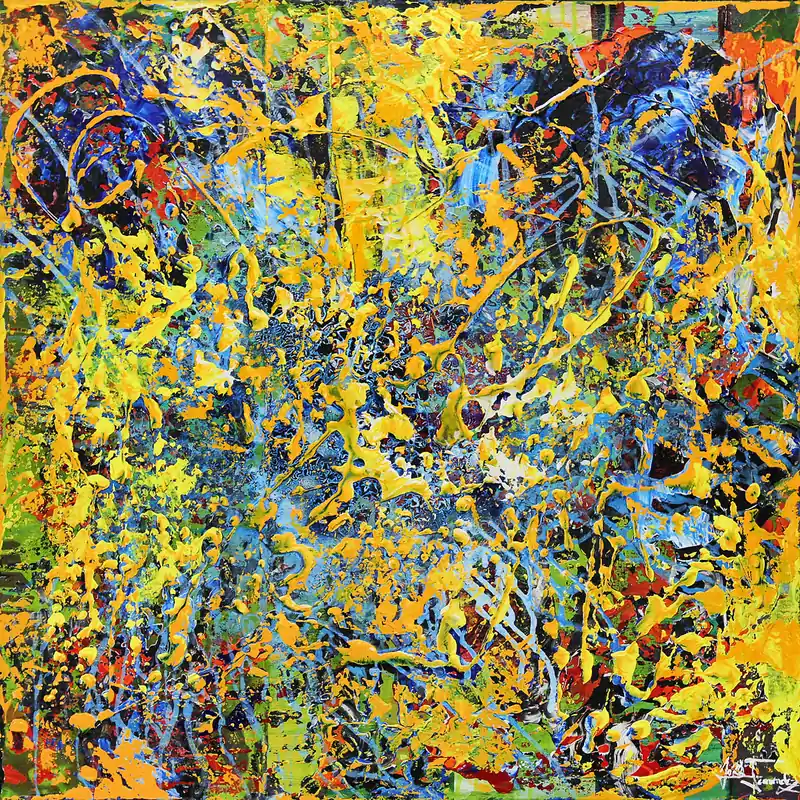 J. Fernandez: "Sterntaler II", Originalgemälde (Unikat), Acrylbilder Sonderaktion