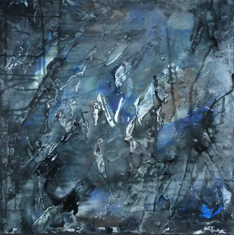 Heißes Angebot Acrylbilder, J. Fernandez: "Land of hopeful Light I", Unikat/Original