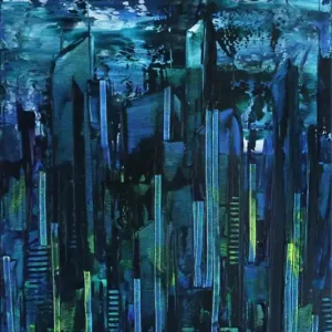 Acrylbilder, J. Fernandez: "Inspired by Gotham I", Unikat/Original Top-Preis