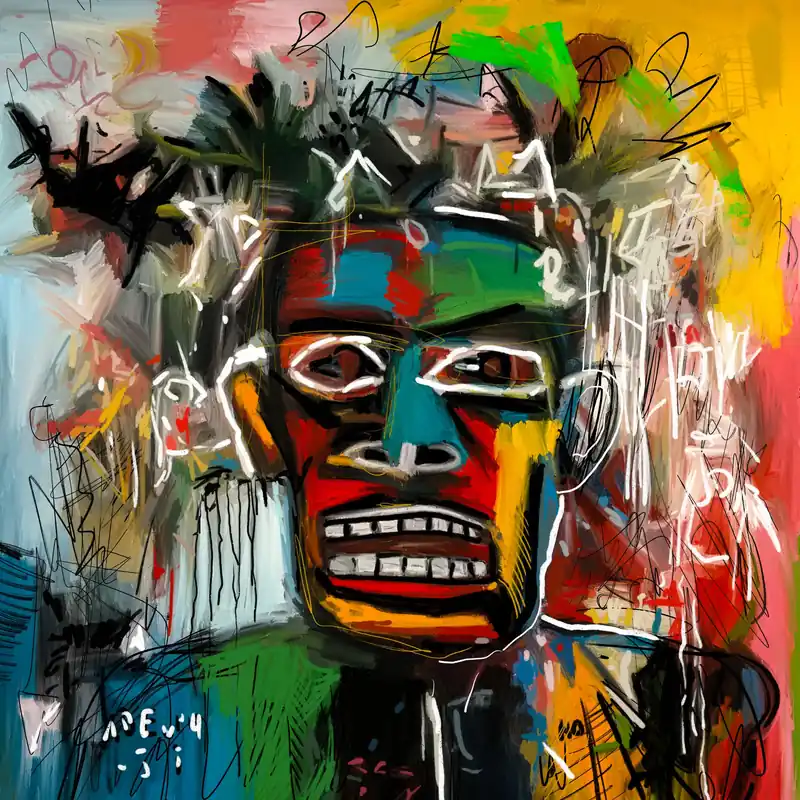 Neu Im Sortiment Moderne Kunst: "Like a Basquiat", H. Mühlbauer-Gardemin, Original/serielles Unikat