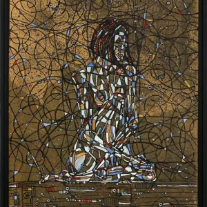 C. Blechschmidt: "Kreise", Original/Unikat, zeitgenössisches Ölgemälde Aktuell