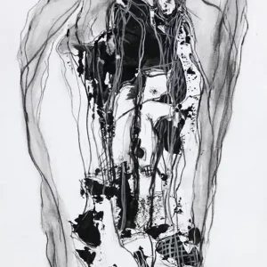 Moderne Grafik/Malerei, Ilona Schmidt: "Freundschaftsband" Schneller Versand