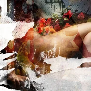 D. Landô: "Cold Little Heart", Unikat-Edition, digitale Kunst auf Aludibond (A) Rabatt
