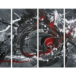 Garantierte Lieferung Abstrakte Originalkunst : "Kosmische Eruption I", G. Hung, Unikat
