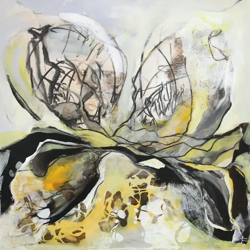 Acrylgemälde: "Fundstück 2", Original/Unikat, J. Riemer Aktuell