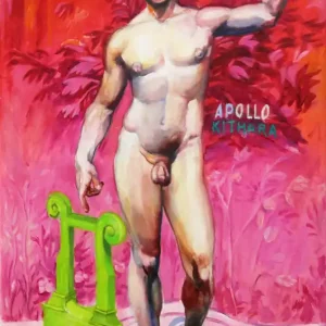 S. Petrunov: "Apollo Kithara", zeitgenössisches Originalgemälde Echt