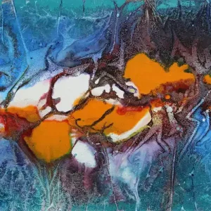 Wochenendangebot Originalgemälde: "Final Frontier I", G. Hung, Unikat