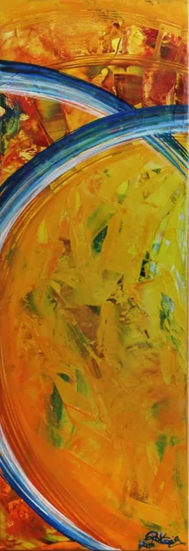 Gemälde abstrakt, R.König: "Dynamisches Fragment", Unikat/Original Jetzt Kaufen