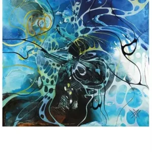 Top-Angebot Sonderedition, Monatsgemälde v. Bozena Ossowski: "Blue Planet", Nr. 3/250