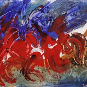 Expressversand Acrylgemälde, C. David Schwartz: "Langosta"